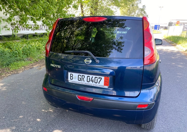 Nissan Note cena 11999 przebieg: 132500, rok produkcji 2006 z Obrzycko małe 466